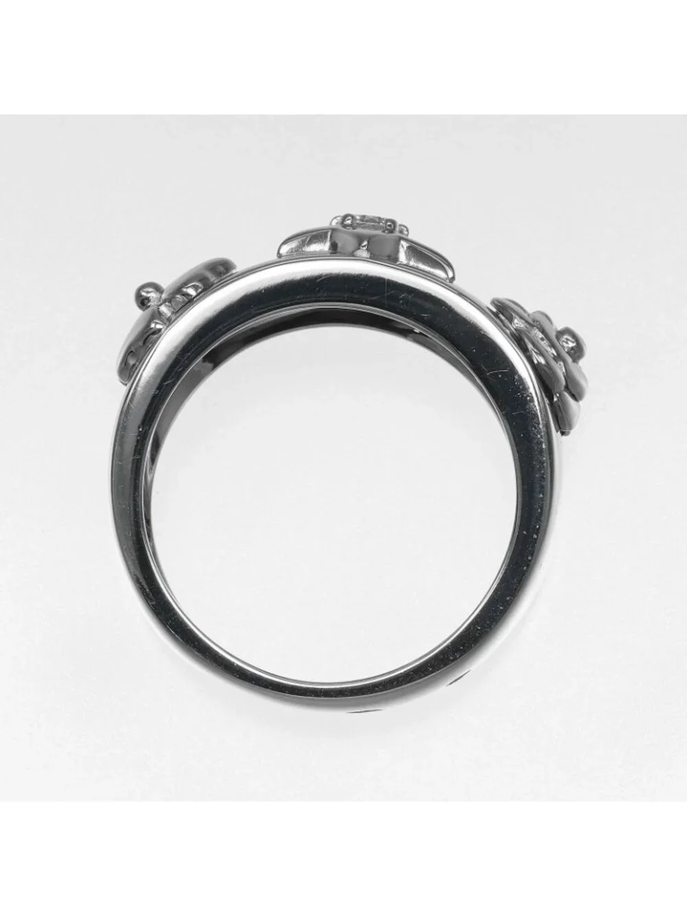 Chanel Three Symbol White Gold Diamond Ring